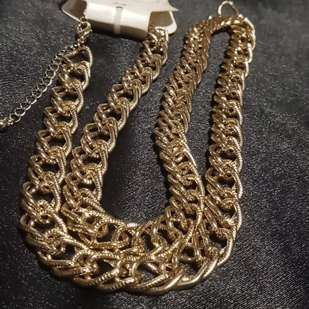 KIM Rogers 24 inch long gold double link chain.nwt. - Picture 3 of 5